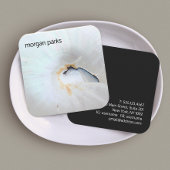 Elegante Nautilus Shell Tropical Vierkante Visitekaartje