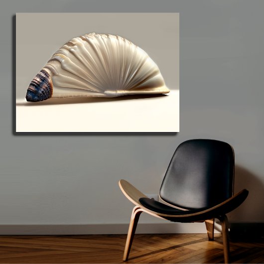Elegante Nautilus spiraalmuurkunst Canvas Afdruk