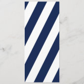 Elegante Nautilus Trouw Lantaarn Wit & Blauw Menu (Achterkant)