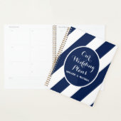 Elegante Nautisch Gestreepte Wedding Planner (Display)