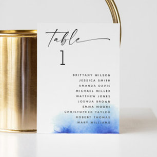 Elegante nautische blauwe oceaan bruiloft zitgrafi kaart