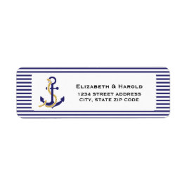 Elegante nautische bruiloft etiket