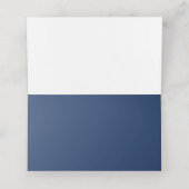 Elegante nautische bruiloft marine plaatskaartje (Binnenkant ongevouwen)