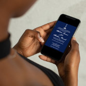 Elegante nautische bruiloft vuurtoren - marine bla kaart