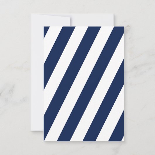 Elegante nautische bruiloft vuurtoren wit & blauw bedankkaart (Achterkant)