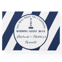 Elegante nautische gestreepte bruiloft - marinebla