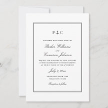 Elegante nautische zwart-wit anker bruiloft