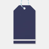 Elegante Navy Bach Club Bachelorette Cadeaulabel (Achterkant)