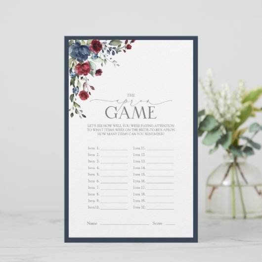 Elegante Navy-blauw Bourgondiërode Bruidsdouche Sp (Staand voorkant)