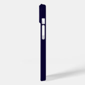 Elegante Navy Blauwe gepersonaliseerde naam Case-Mate iPhone Case (Achterkant / Links)