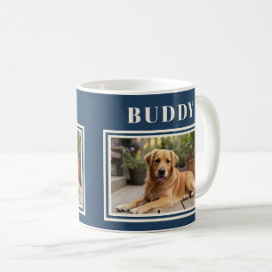 Elegante Navy Blauwe Hond Dier Foto  Koffiemok