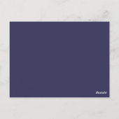Elegante Navy Blauwe Kruis Jongen Eerste Communie Briefkaart (Achterkant)