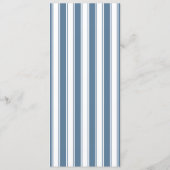 Elegante Navy Blauwe Menu Sjabloon (Achterkant)