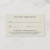 Elegante Navy Blue Abstract Modern Afsprakenkaartje (Voorkant)