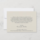 Elegante Navy Blue Abstract Modern Bedankkaart (Achterkant)