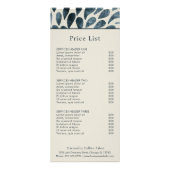 Elegante Navy Blue Abstract Modern Reclamekaart (Voorkant)