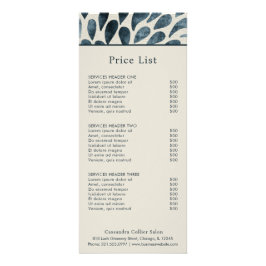 Elegante Navy Blue Abstract Modern Reclamekaart