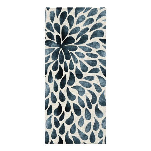 Elegante Navy Blue Abstract Modern Reclamekaart (Achterkant)