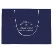 Elegante  Navy Blue Bachelorette Gift Bag Groot Cadeauzakje (Voorkant)