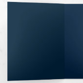 Elegante Navy Blue Birthday Kaart (Binnenzijde eerst)