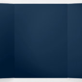 Elegante Navy Blue Birthday Kaart (Binnenkant midden)