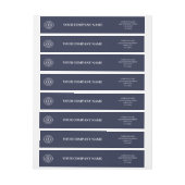 Elegante Navy Blue Custom Business Logo Branded (Vel)