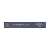 Elegante Navy Blue Custom Business Logo Branded (Individueel)