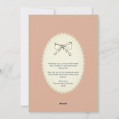 Elegante Navy Blue en Dusty Roos Kerstfoto Feestdagenkaart (Achterkant)