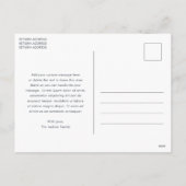 Elegante Navy Blue en Green Plaid Kerstmis Feestdagenkaart (Achterkant)