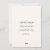 Elegante Navy Blue en Green Plaid Kerstmis Feestdagenkaart (Achterkant)