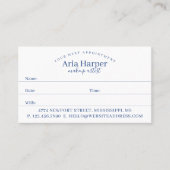 Elegante Navy & Blue Geode Gold Glitter Agaat Afsprakenkaartje (Voorkant)