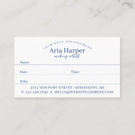 Elegante Navy & Blue Geode Gold Glitter Agaat Afsprakenkaartje