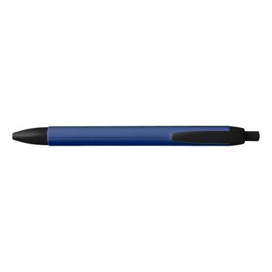 Elegante Navy Blue Gold Naam Trendy Kantoor Busine Zwarte Inkt Pen (Achterkant)