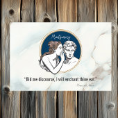 Elegante Navy Blue Marble Quote Housewarming Deurmat