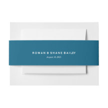 Elegante Navy Blue Monogram Bruids Buikband