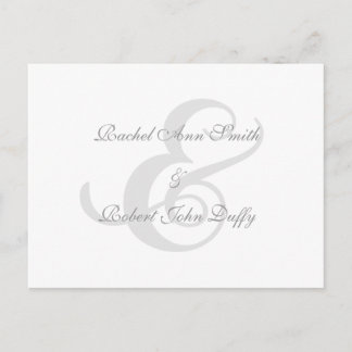 Elegante Navy Blue Swirl Invitation RSVP-Briefkaar Uitnodiging Briefkaart