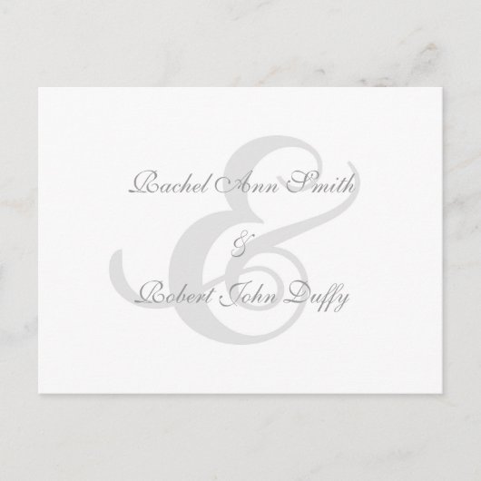 Elegante Navy Blue Swirl Invitation RSVP-Briefkaar Uitnodiging Briefkaart (Voorkant)