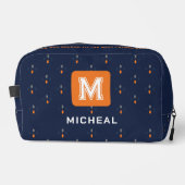 Elegante Navy Blue Toilettas voor Heren/Vader Toilettasje (Voorkant)