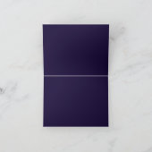 elegante navy blue & white gast Kaarten (Binnen)