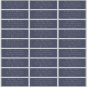 Elegante Navy Blush Bruiloft Gast Adresetiketten Sticker (Voorkant)