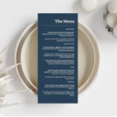 Elegante Navy & Blush Pink Menu