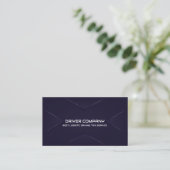 Elegante Navy Chauffeur Visitekaartje (Staand voorkant)
