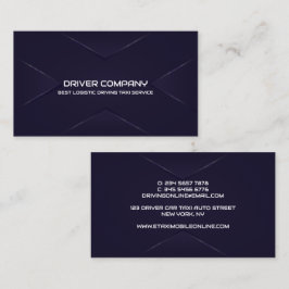 Elegante Navy Chauffeur Visitekaartje