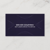 Elegante Navy Chauffeur Visitekaartje (Voorkant)
