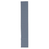 Elegante Navy Check Table Runner voor Bijeenkomste Lange Tafelloper (Voorkant)