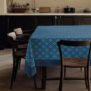 Elegante Navy Check tafelkleed voor stijlvolle taf