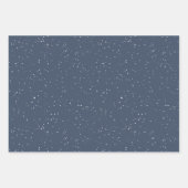 Elegante Navy Christmas Wrapping Paper Set (Voorkant 2)