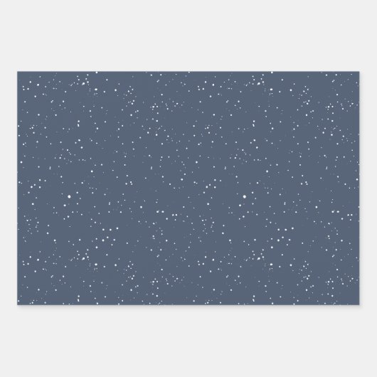 Elegante Navy Christmas Wrapping Paper Set (Voorkant 2)