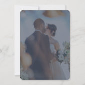 Elegante Navy Dromen: Aangepaste Donkerblauwe Met Kaart (Achterkant)