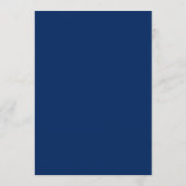 Elegante Navy en Gouden Wereldkaart Aangepaste Bru Menu (Achterkant)